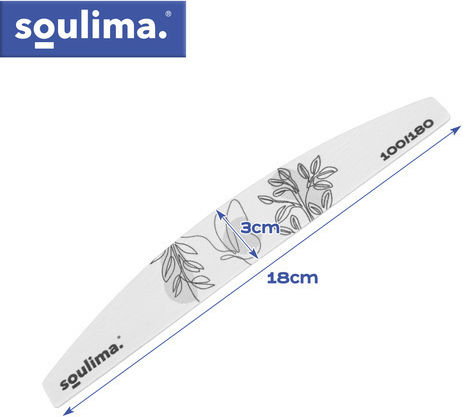 Файл за Нокти Slim Лодка 100 Бройки Soulima