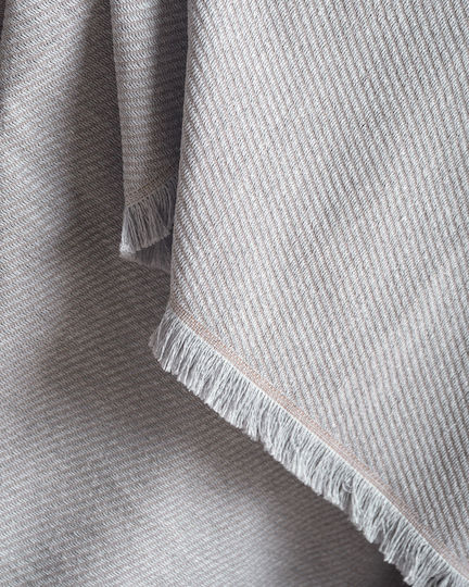 Rythmos Reve Sesselüberwurf Jacquard 180x160cm Braun-Grau
