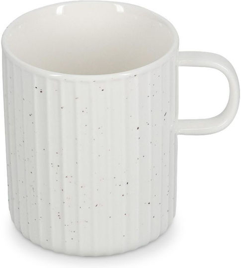 Salt&pepper 840047 Tasse Porzellan Ora Gloss 410ml Weiß Gesprenkelt