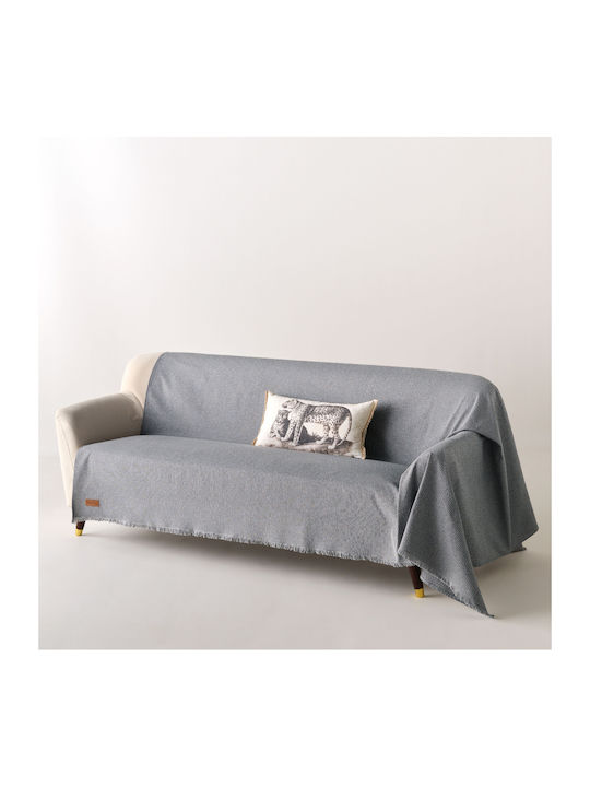 Kentia Serpantine Sofa Throw 2 Seater 180x240cm Gray