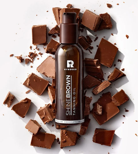 Byrokko Shine Brown Chocolate Tanning Oil Self Tanning Λάδι Σώματος 145ml