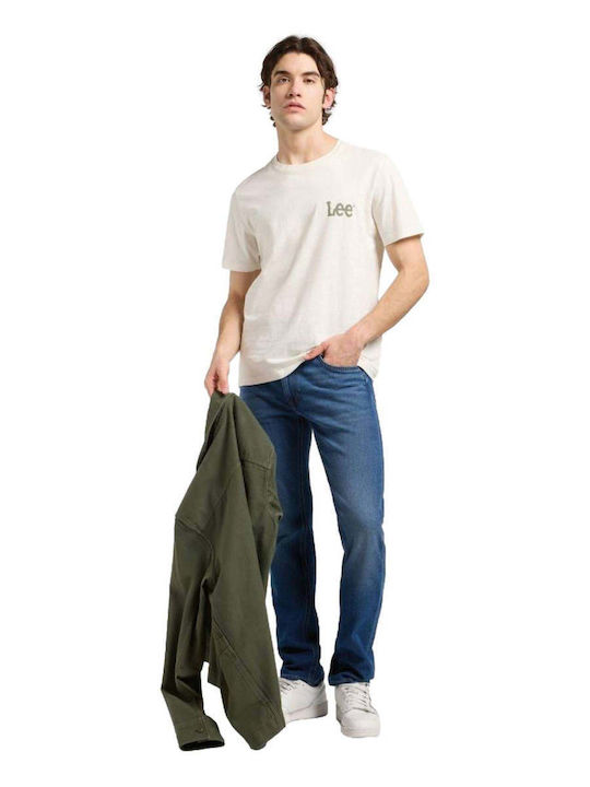 Daren Men's Jeans Pants Elastic with Regular Straight Fit Blue