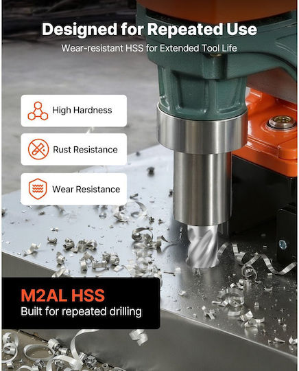 Vevor Set 5 HSS Drills for Metal and Masonry
