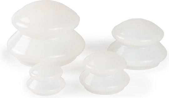 Habys Set Silicone Suction Cups Massage 4 Pieces White
