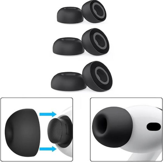 Edman Силиконови Покрития в Черен Цвят за Apple AirPods Pro