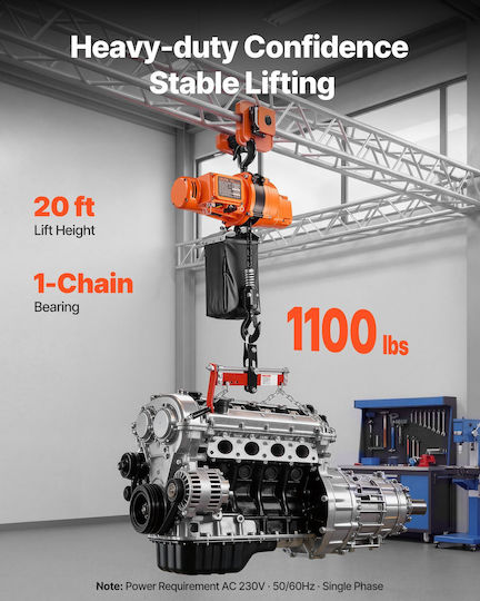 Vevor System for Lifting / Pulling Equipment for Load Weight up to 500kg