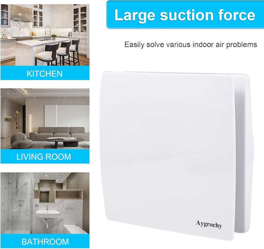 Silent Wall Bathroom Ventilator 150mm
