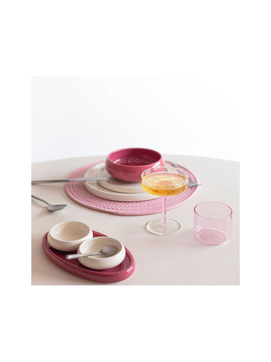 Fizz Set Water Glasses Made of Glass in Pink Color 4 Pieces