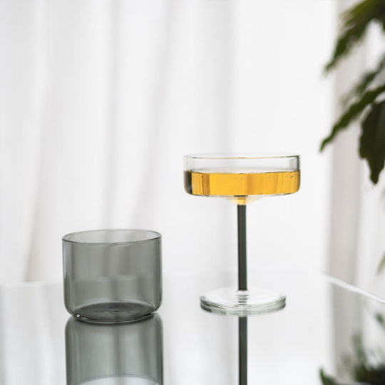 Fizz Set Water Glasses Made of Glass in Gray Color 4 Pieces