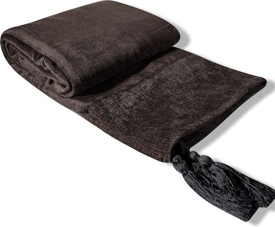 Silk Fashion Διθέσιου Καναπέ Π180xΜ250cm Λαδί