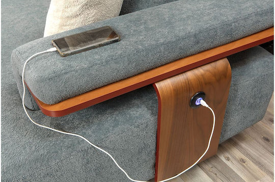 SteweHome Wohnzimmermöbel-Set Luxus Pagonble & Crem Funktion Bett- Pagonble Crem-140cm X 98cm X 45cm