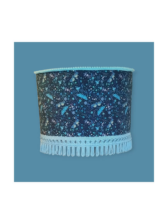 Oxygen Single-Light Kids Ceiling Light Pendant with E27 Socket Light Blue 35x20cm