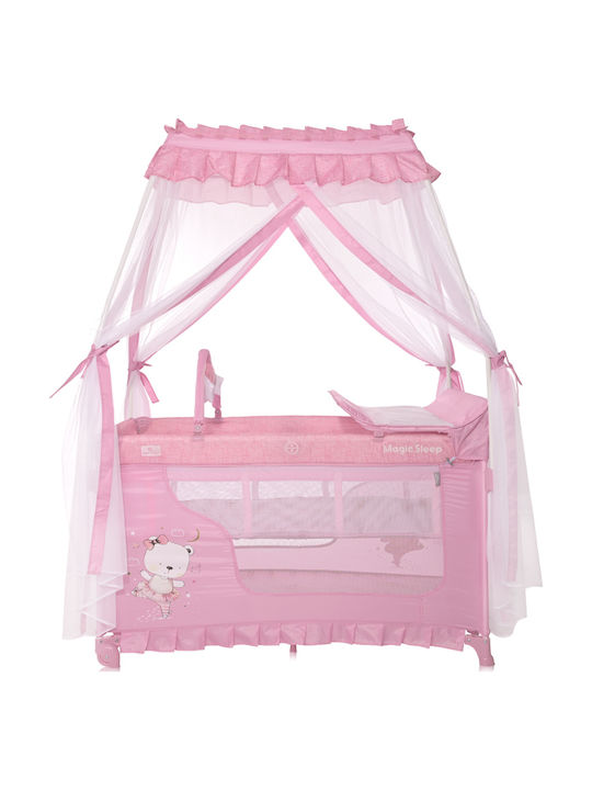 Lorreli Playpen 2 Levels With Changing Table & Mattress Blue