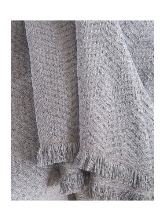 Rythmos Yard Ριχτάρι Πολυθρόνας Δύο 'Οψεων Chenille 180x160εκ. Γκρί 117-191-3037
