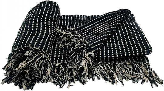 Atmosphera Πολυθρόνας Π125xΜ150cm Μαύρο