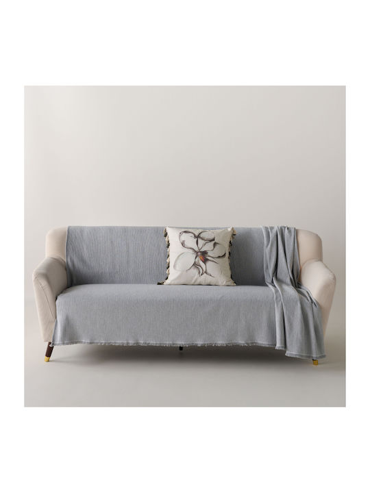 Kentia Maxton Armchair Throw Jacquard 170x180cm Gray