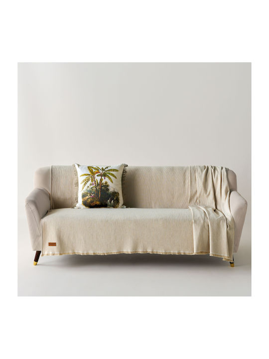 Kentia Maxton Armchair Throw Jacquard 170x180cm Beige