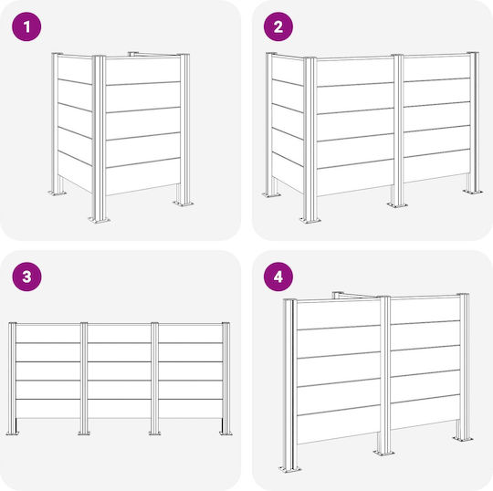 vidaXL Waste Bin Frame