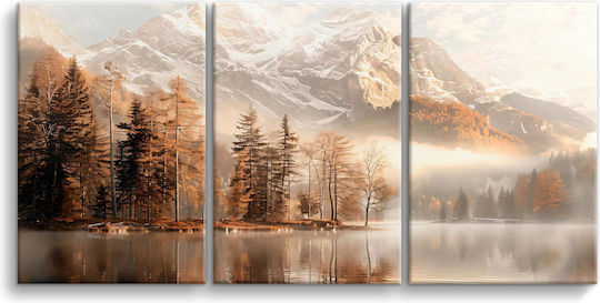 Decowalls Threefold Painting on Canvas 60x120cm