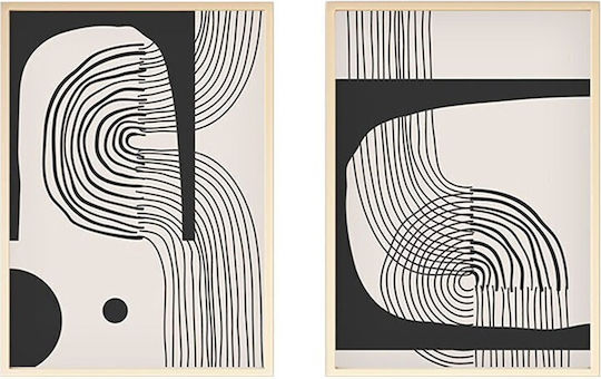 Pakketo Δίπτυχος Πίνακας Ελαιογραφία σε Καμβά 50x70cm