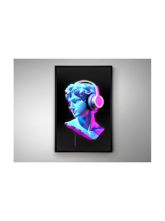 Busto Painting on Canvas with LED Lighting 80x120cm