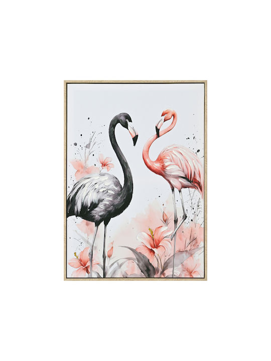 HomeMarkt Flamingos Painting on Canvas 52.5x72.5cm