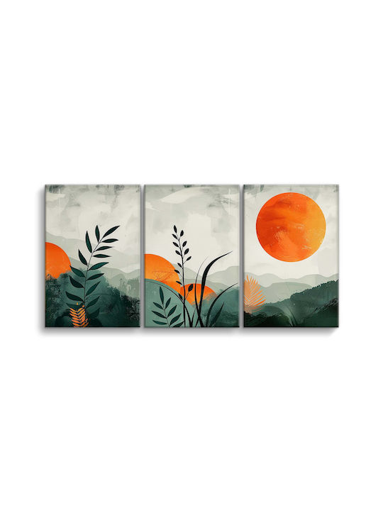 Decowalls Triplu Tablou pe Pânză 60x120cm