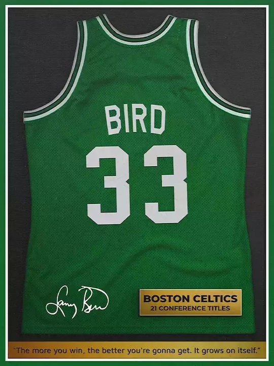 Poster NBA Boston Celtics LB SNK047 21cm x 30cm Weißer PVC-Rahmen 18x24
