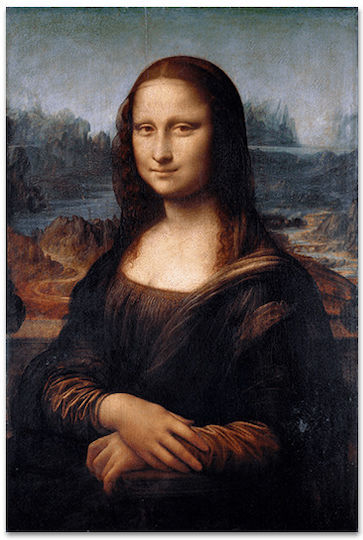 Canvas Leonardo Da Vinci Mona Lisa Gioconda 44x66