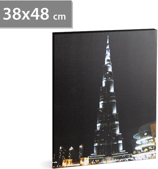 Family Pound Led Picture "burj Khalifa" 2 X Aa 38 X 48 Cm Family Pound Led Picture "burj Khalifa" 2 X Aa 38 X 48 Cm