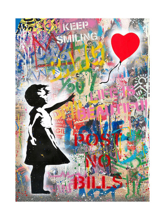 Платнен Панел Post No Bills Street Art 50x70 см