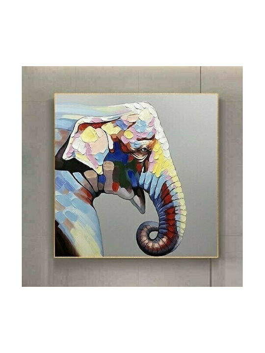 Lalos Ελέφαντας Πίνακας Ξύλινος 80x80cm