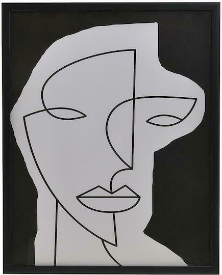 Inart Προσωπο Πίνακας Χάρτινος 40x50cm