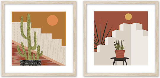 InTheBox Divino Twofold Painting Wooden 50x50cm InTheBox Divino Twofold Painting Wooden 50x50cm