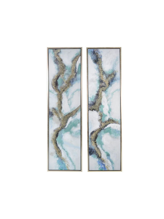 Artekko Clouds Δίπτυχος Πίνακας σε Καμβά 50x180cm