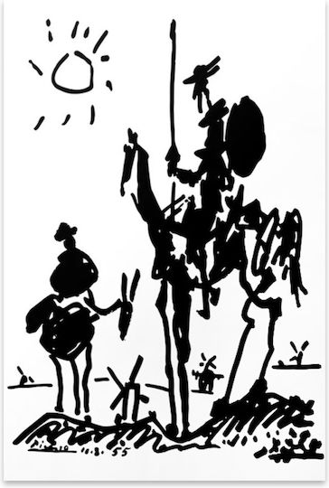 Megapap Don Quixote on Canvas 50x75 cm