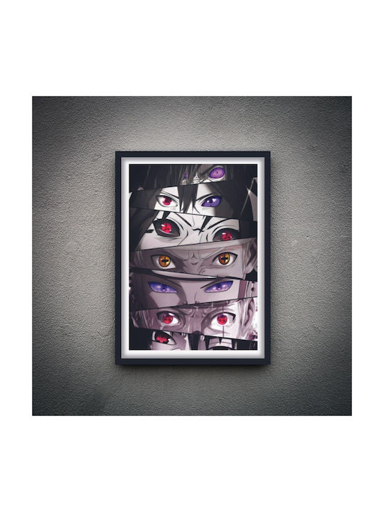 Naruto Eyes Frame Wooden 30x40cm