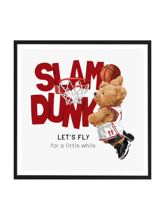 Walls Slam Dunk Κάδρο Ξύλινο 100x100cm