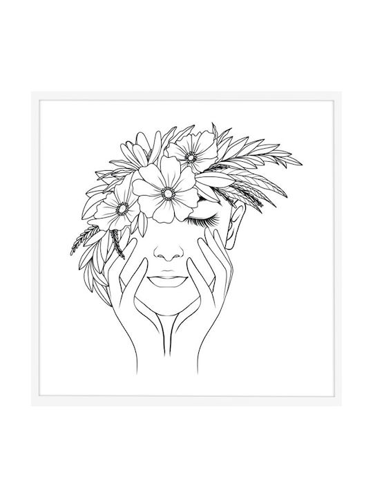 Walls Wooden Face Frame Poster 60x60cm