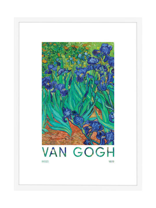 Walls Irises Ramă Copie după Van Gogh Lemn 50x70cm
