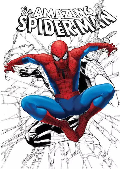 Spiderman Ξύλινο Μαύρο 30x40 cm
