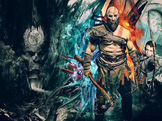 God Of War Κάδρο Ξύλινο 21x30cm