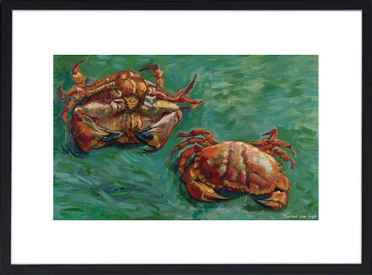 Walls "two Crabs", 1889 Αντίγραφο του Van Gogh Ξύλινο Walls "two Crabs", 1889 Αντίγραφο του Van Gogh Ξύλινο
