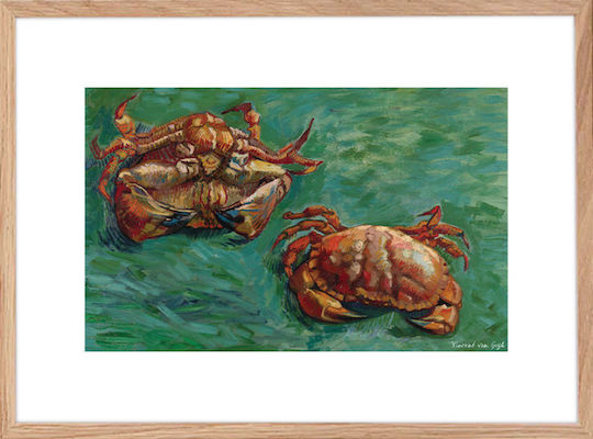 Walls "two Crabs", 1889 Αντίγραφο του Van Gogh Ξύλινο Walls "two Crabs", 1889 Αντίγραφο του Van Gogh Ξύλινο