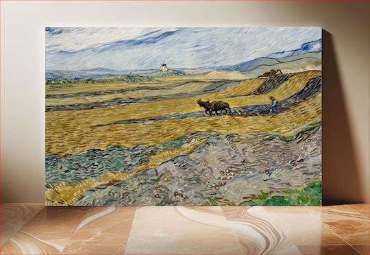 Vincent Van Gogh - Enclosed Field With Ploughman 1
