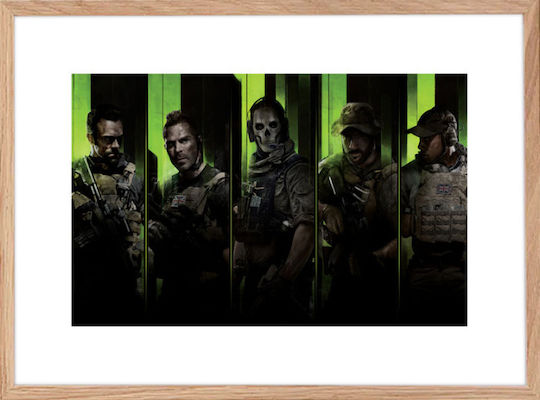 Walls Call Of Duty Modern Warfare 2 Wooden Frame 30x20 cm Walls Call Of Duty Modern Warfare 2 Wooden Frame 30x20 cm