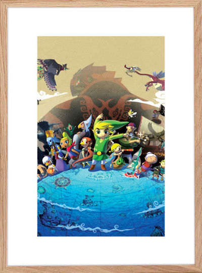 Walls The Legend Of Zelda The Wind Waker Wooden Frame 15x20 cm