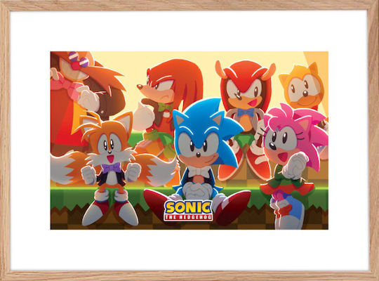 Walls Poster Wooden Natural Frame 50x40 cm