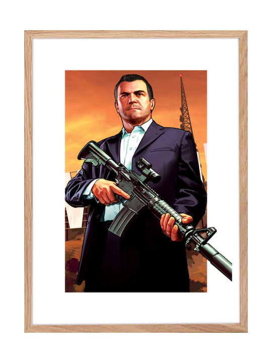 Walls Michael De Santa Frame Wooden natural frame 15x20cm
