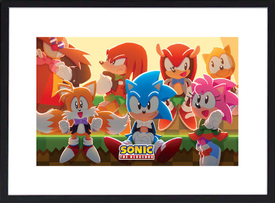 Walls Poster Wooden Black Frame 50x40 cm